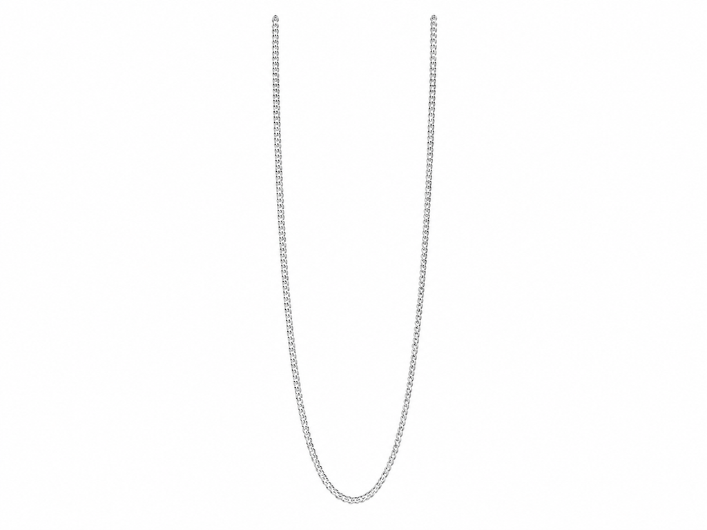 Classic Unisex Silver Cable Chain Necklace