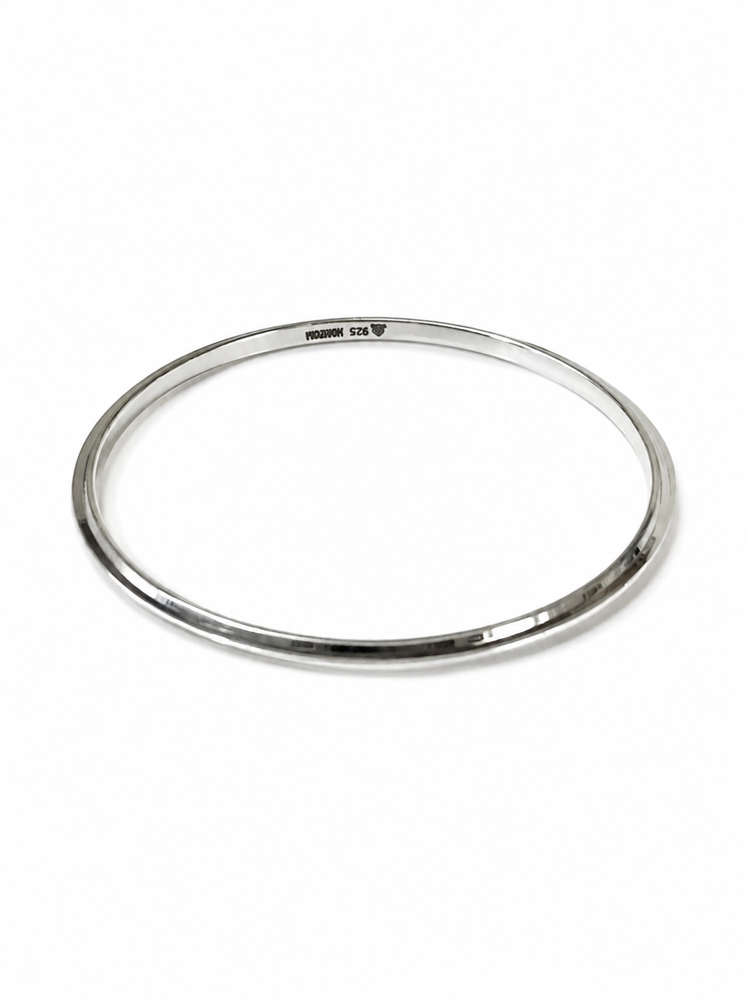 Kritharth Jewels 925 Sterling Silver Classic Plain Kada/Bangle for Men