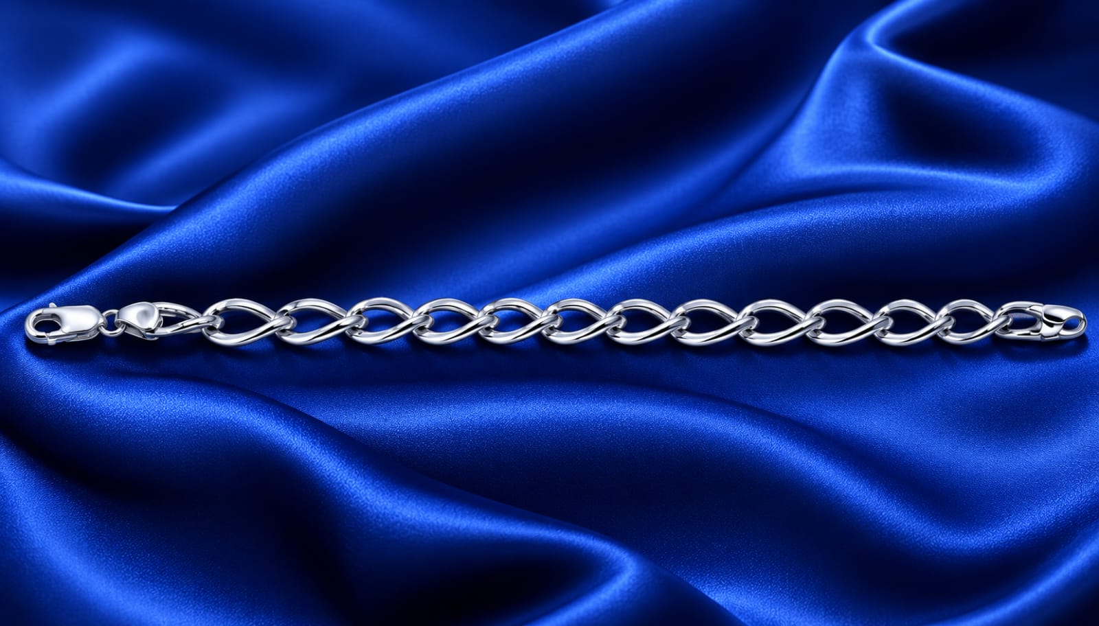 Classic Oval Link Silver Bracelet for Men & Women