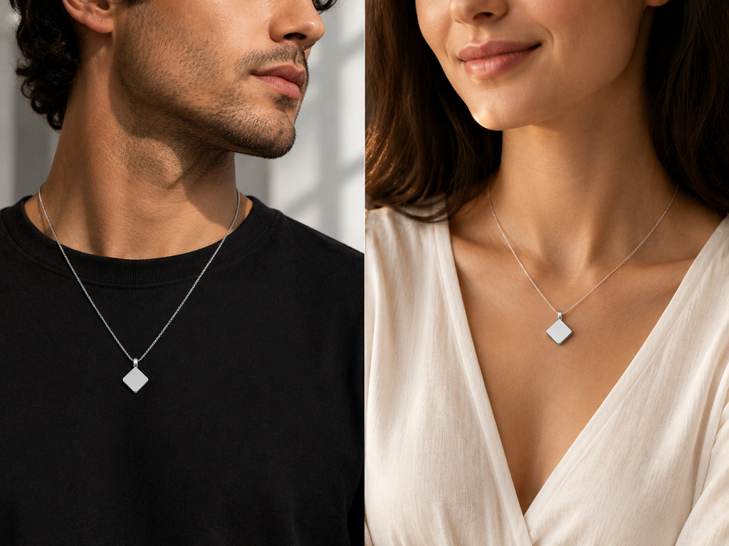 Personalized Square Bar Pendant