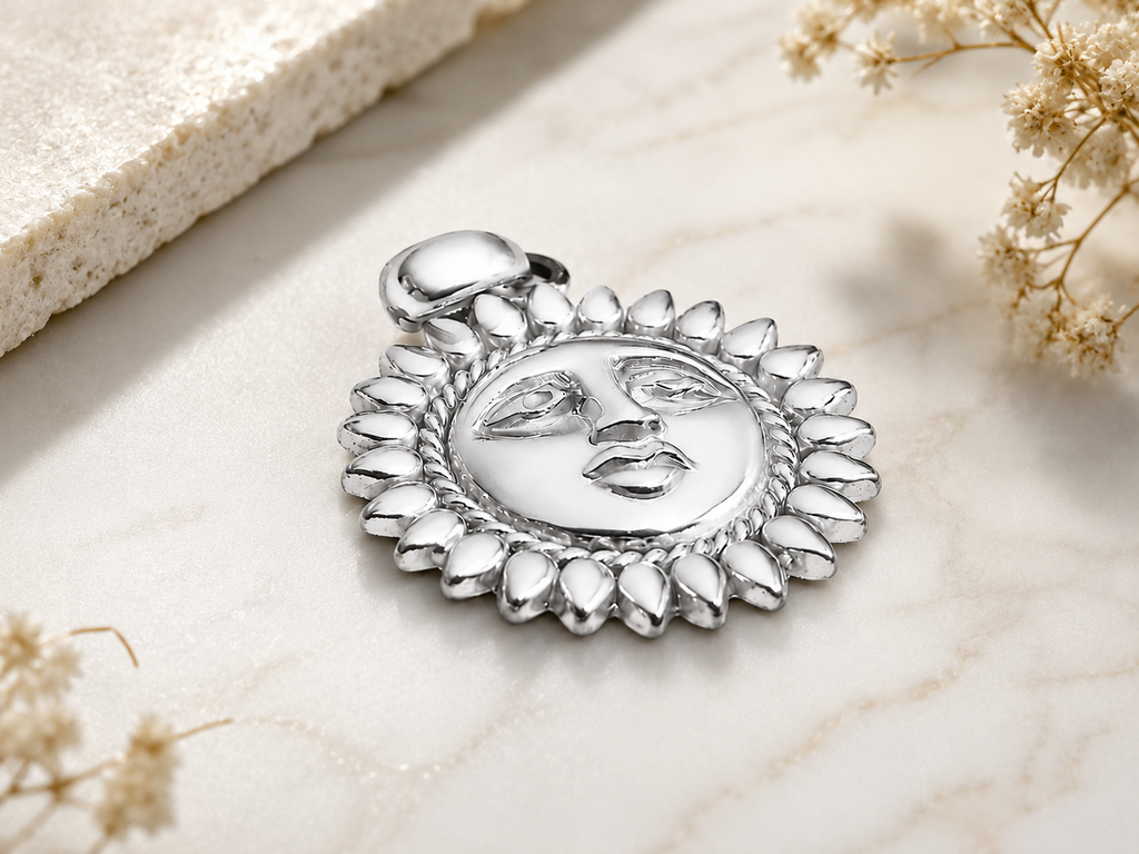 Celestial Sun Face Pendant