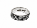 Kritharth Jewels 925 Sterling Silver Braided Band Ring