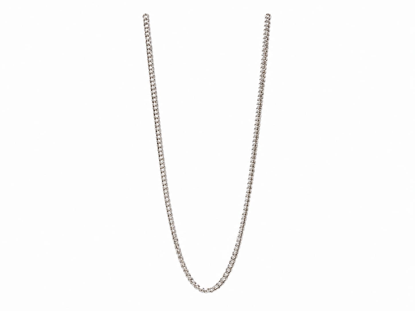 Premium Silver Cuban Link Chain Necklace