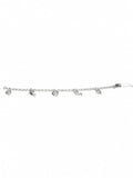 925 Sterling Silver Dainty Multi-Charm Adjustable Bracelet for Women