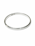 925 Sterling Silver Textured Bangle for Men