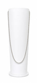 Elegant Silver-Tone Tennis Chain Necklace