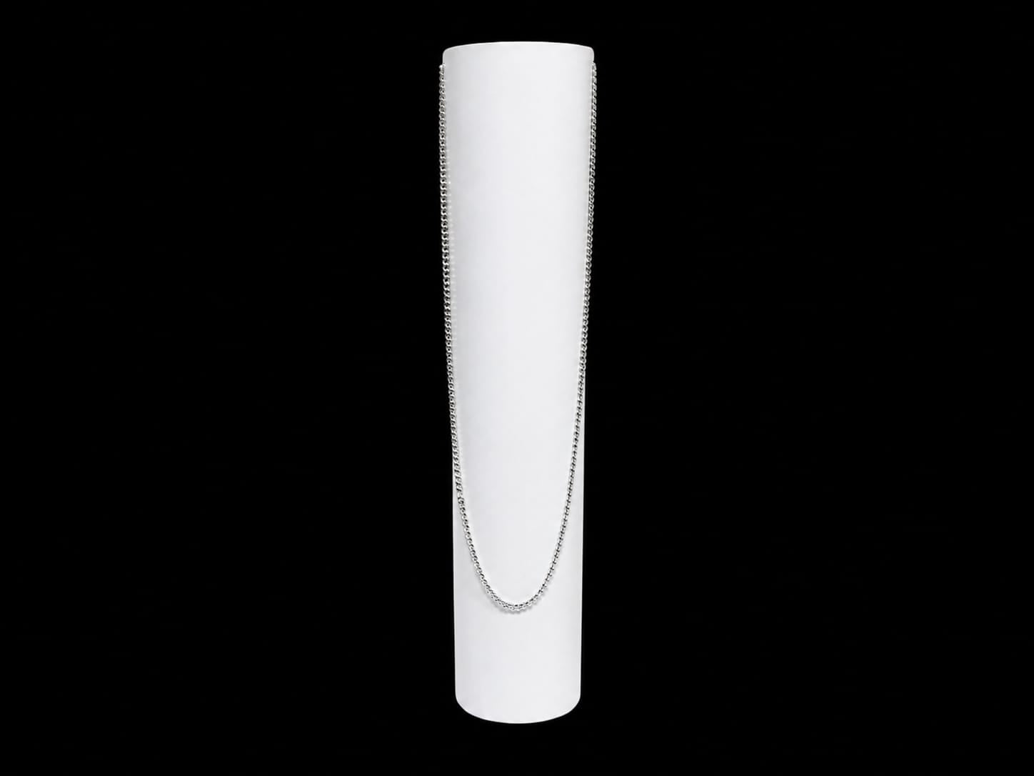 Minimalist Silver Box Chain Necklace
