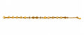 Kritharth Jewels 925 Sterling Silver Gold-Plated Heart Charm Bracelet