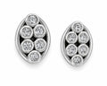 Elegant Marquise Crystal Cluster Stud Earrings – Silver Plated Luxury Collection