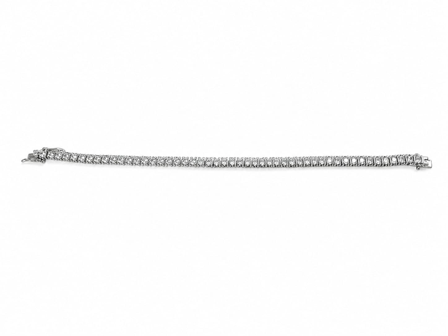 Kritharth Jewels Classic Sparkle Tennis Bracelet