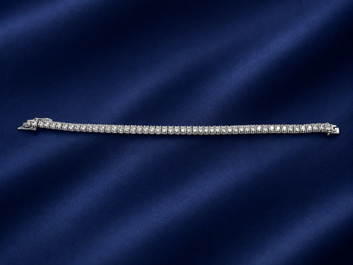 Kritharth Jewels Classic Sparkle Tennis Bracelet