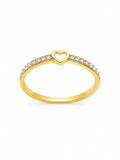 Kritharth Jewels Diamond Halo Solitaire Gold Ring