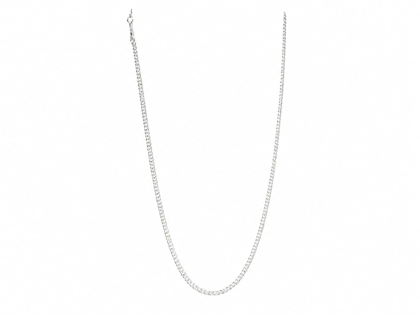 Kritharth Jewels Classic Silver Curb Chain Necklace