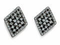 Kritharth Jewels Sparkling Floral Diamond-Style Rhombus Stud Earrings