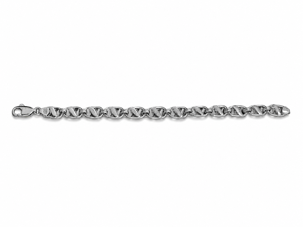 Kritharth Jewels Silver Infinity Link Bracelet