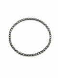 925 Sterling Silver Beaded Bangle for Women