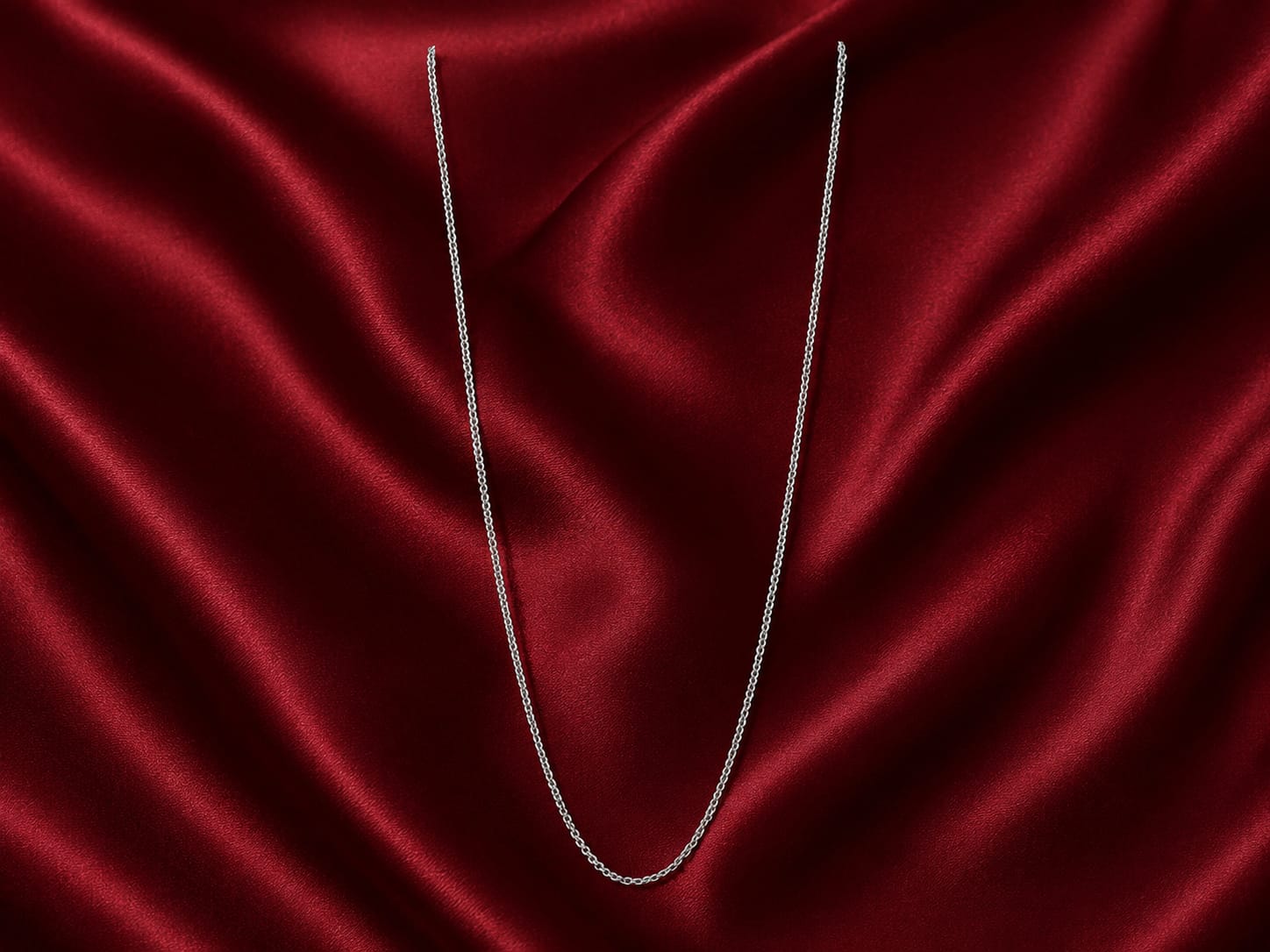 Kritharth Jewels Sterling Silver Minimalist Chain Necklace