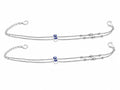 925 Sterling Silver Evil Eye Double Layer Anklet for Women
