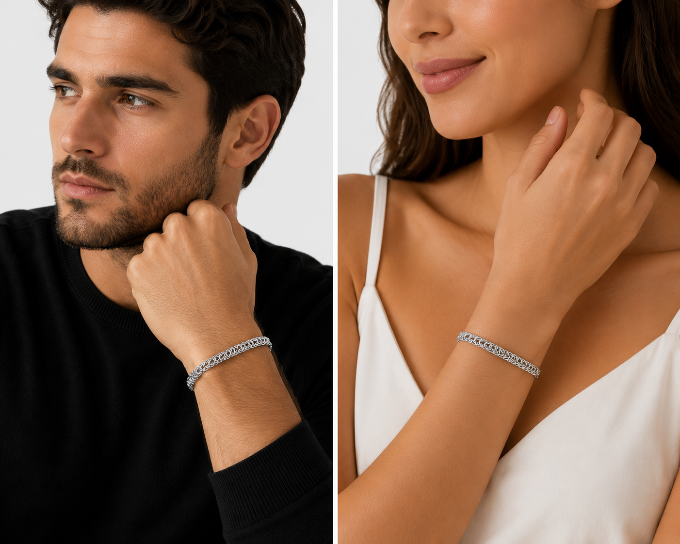Weave BraceletKritharth Jewels Silver Royal Weave Bracelet