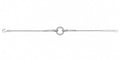 Sterling Silver Halo Circle Bracelet for Women