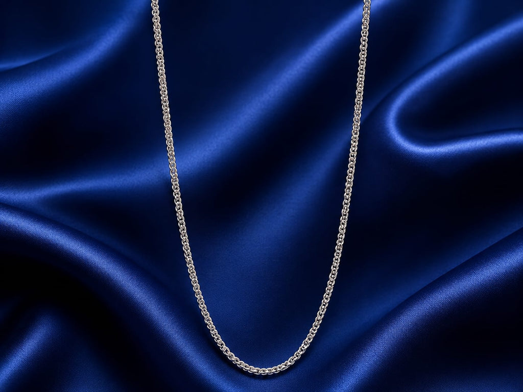 Kritharth Jewels Silver Rope Chain Necklace