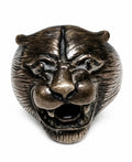 Roaring Panther Head Ring – Vintage Stainless Steel Animal Statement Ring
