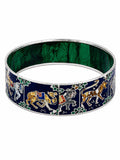 Kritharth Jewels Handcrafted Blue Meenakari Kada Bracelet
