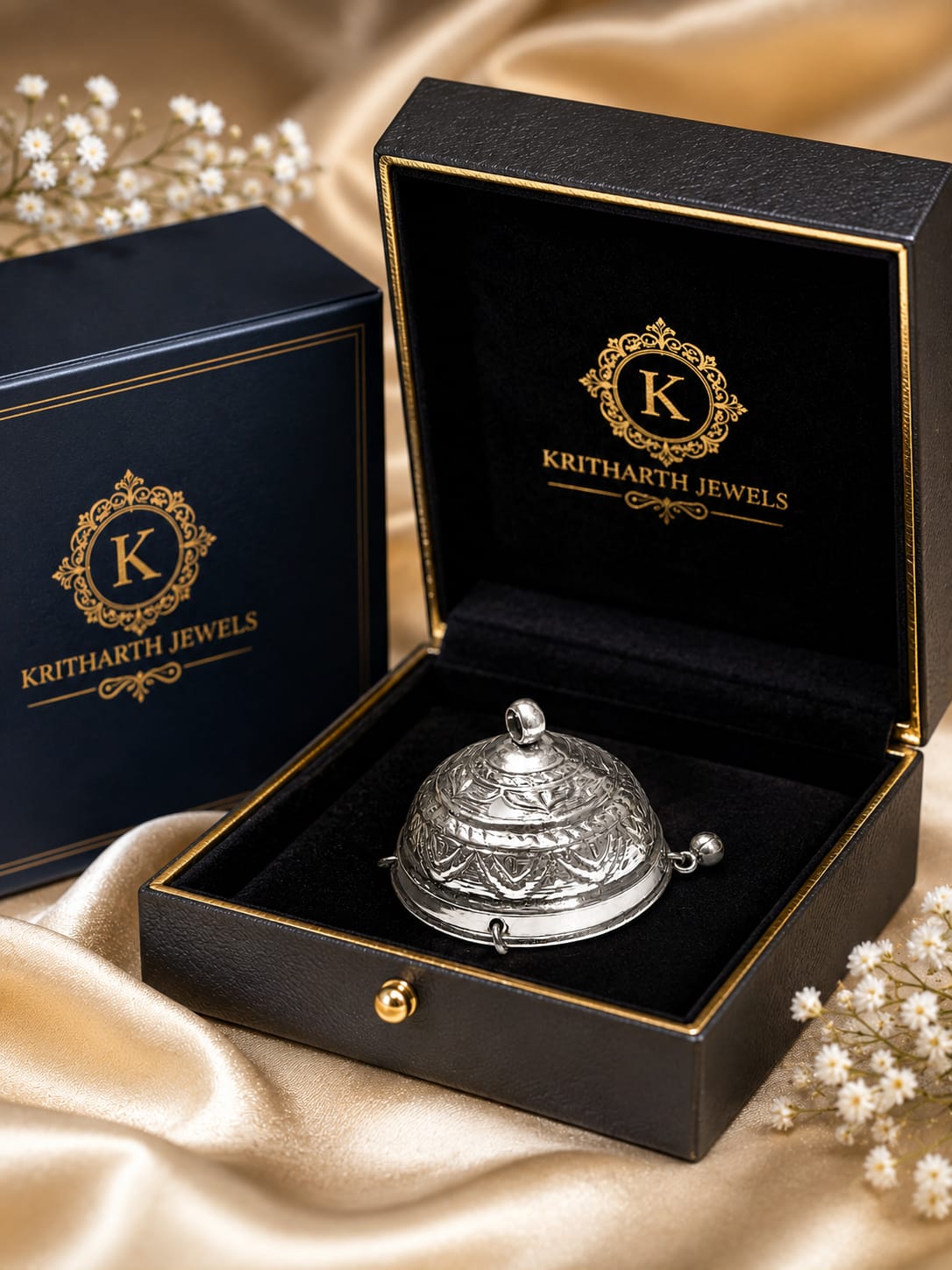 Silver Plated Decorative Chattra (Chhatra) – Handcrafted Pooja & Temple Accessory