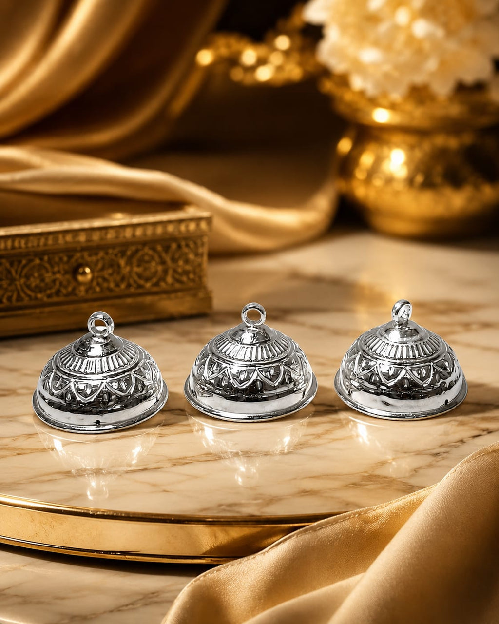 Silver Plated Decorative Chattra for Temple & Pooja