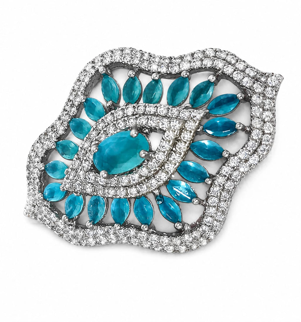 Ocean Eye Crystal Statement Ring