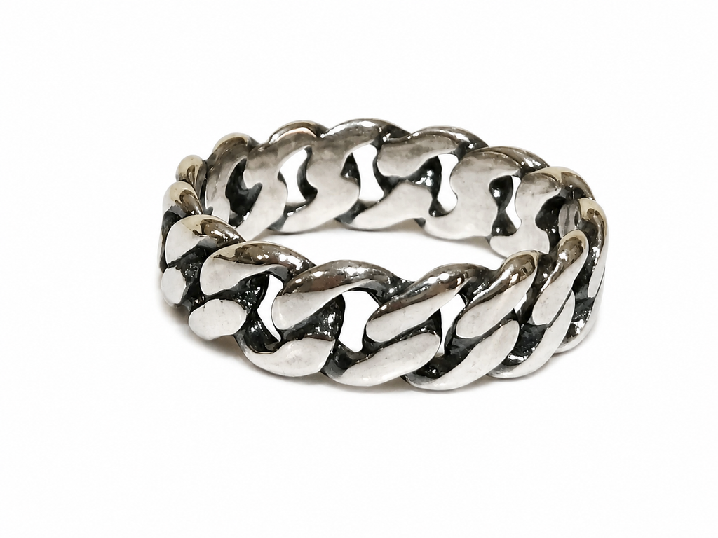 Kritharth Jewels Cuban Link Chain Ring