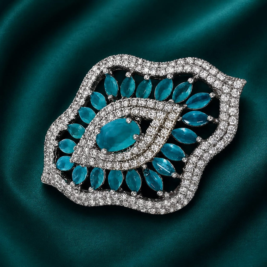 Ocean Eye Crystal Statement Ring