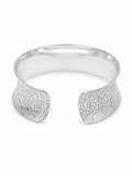 925 Sterling Silver Textured Open Cuff Kada