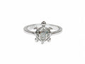 Kritharth Jewels Sterling Silver Turtle CZ Ring