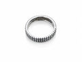 925 Sterling Silver Grid Pattern Band Ring