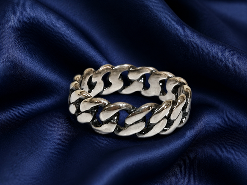 Kritharth Jewels Cuban Link Chain Ring