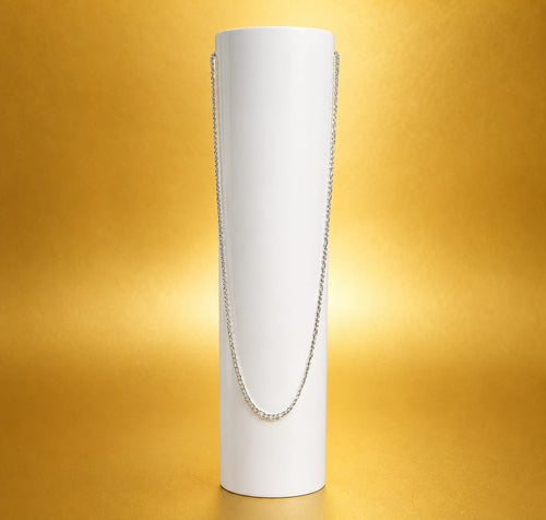 925 Sterling Silver Box Chain Necklace – Classic Unisex Chain
