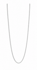 Elegant Silver-Tone Crystal Tennis Chain Necklace