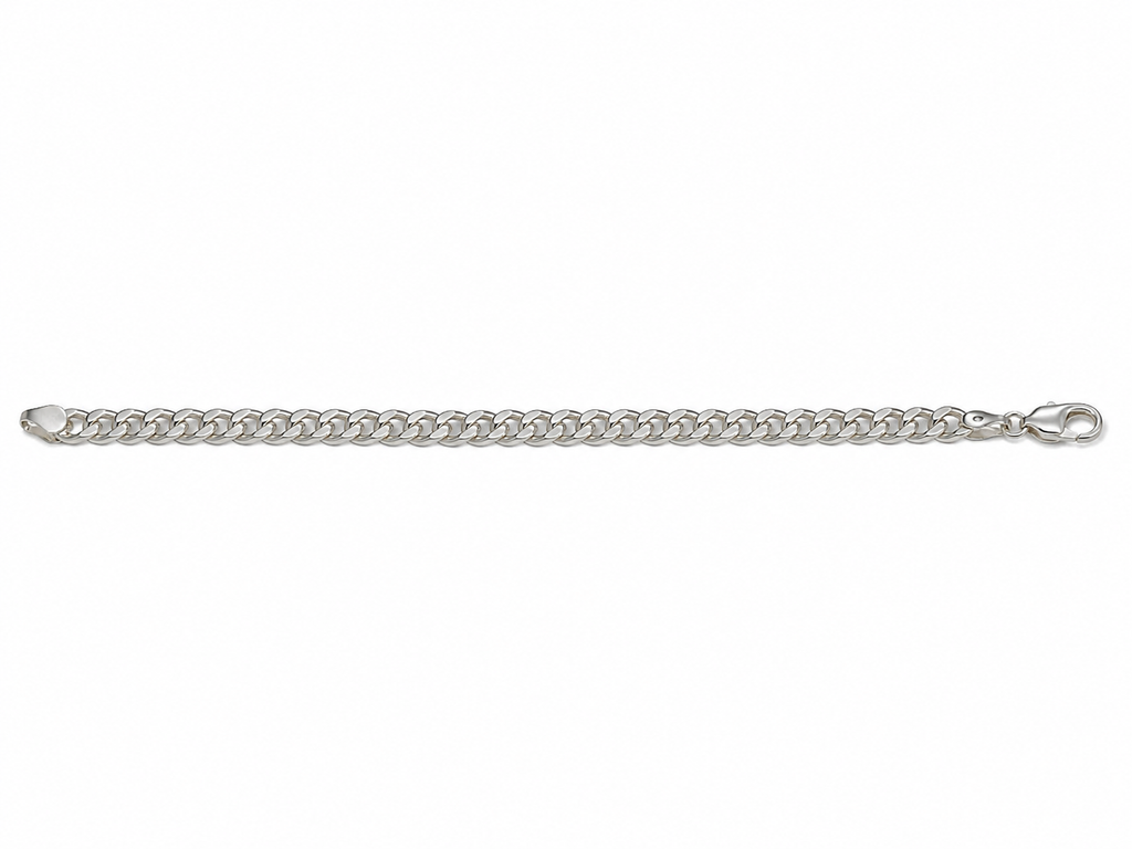Kritharth Jewels Premium Silver Cuban Link Bracelet