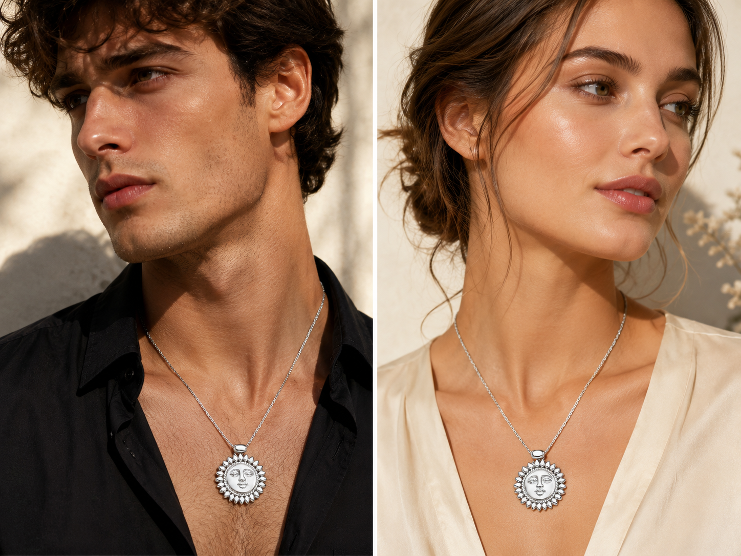 Celestial Sun Face Pendant