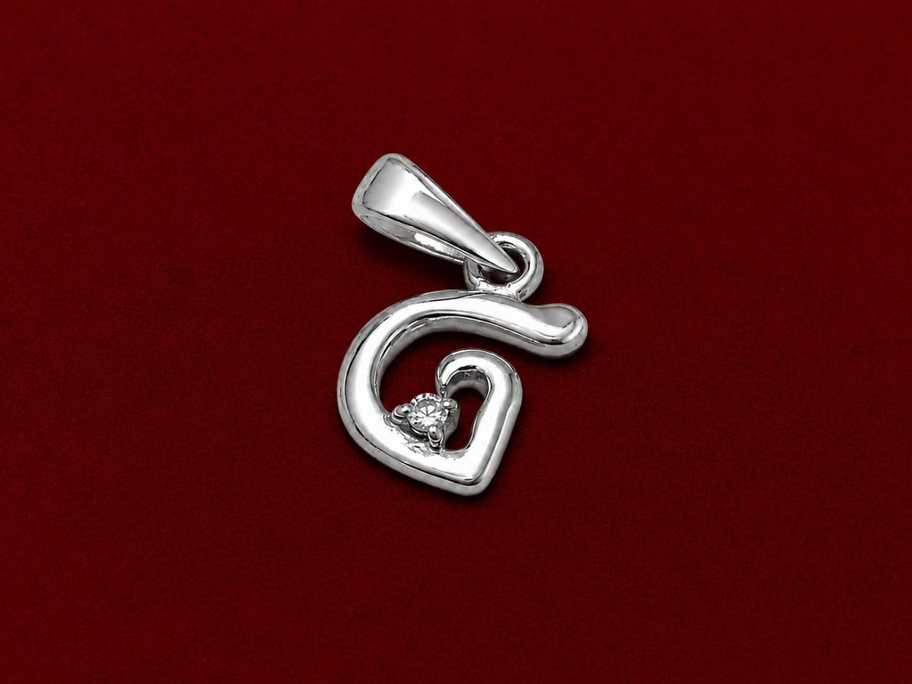 Elegant Silver Heart Sparkle Pendant