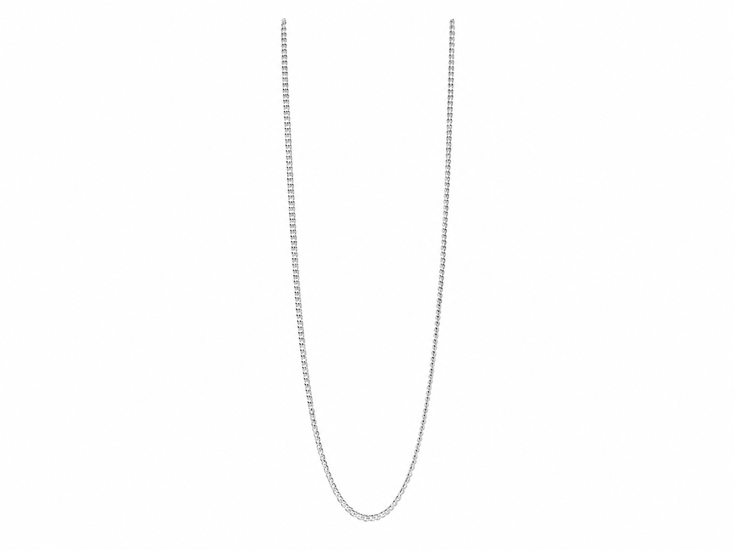 Minimalist Unisex Silver Snake Chain Necklace