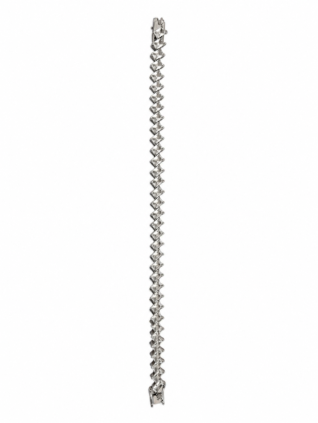 Kritharth Jewels Geometric Link Bracelet – Premium Silver Finish