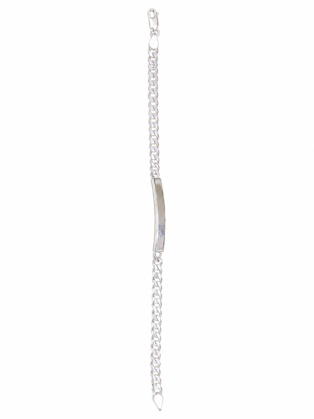 Kritharth Jewels Sterling Silver ID Chain Bracelet