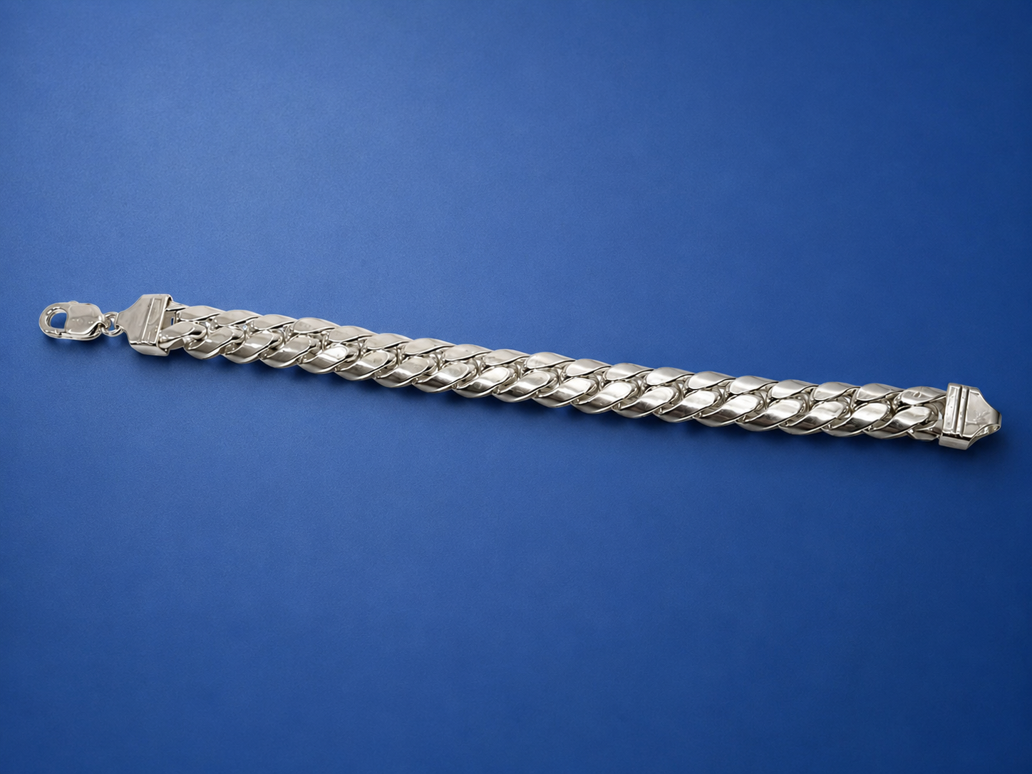 Kritharth Jewels Silver Cuban Link Bracelet for Men