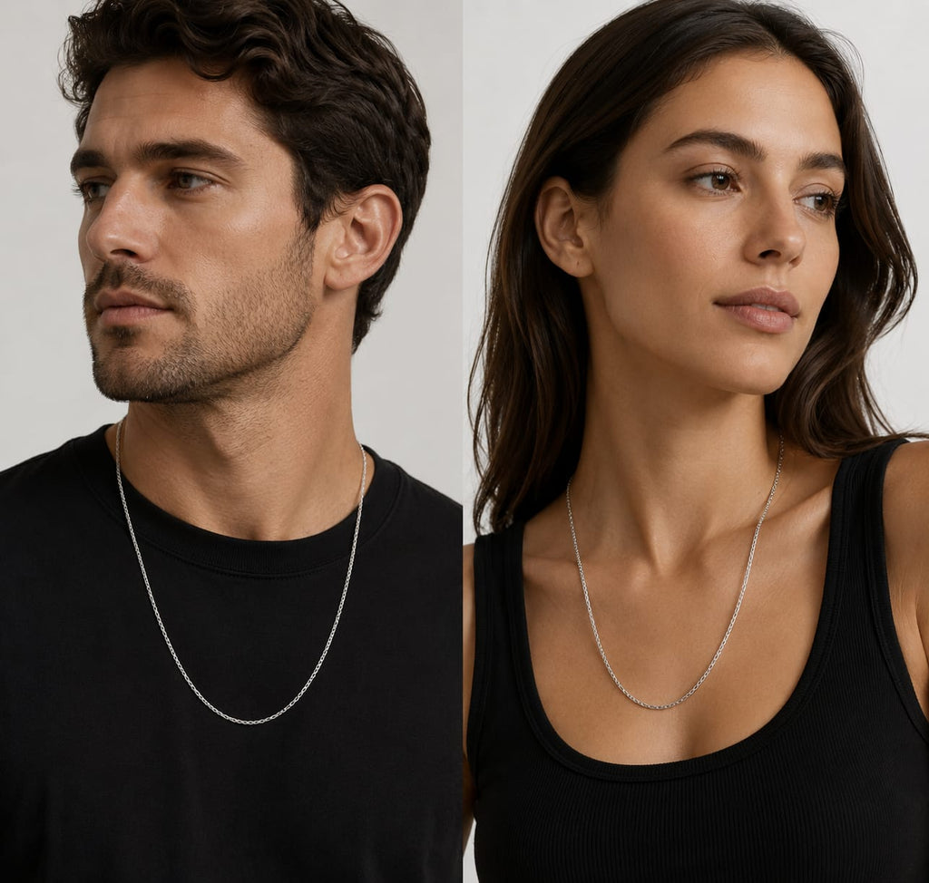 925 Silver Box Chain Necklace