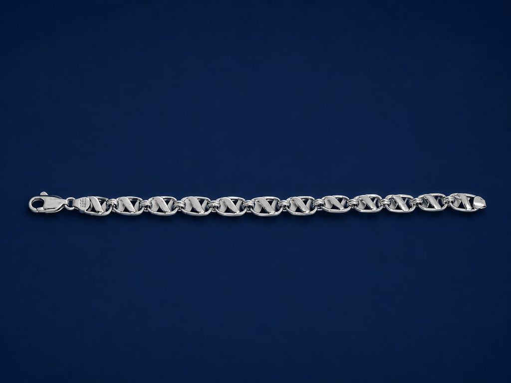 Kritharth Jewels Silver Infinity Link Bracelet