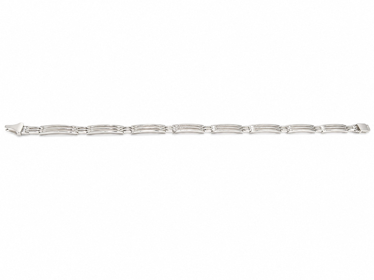 Kritharth Jewels Silver-Tone Designer Link Bracelet